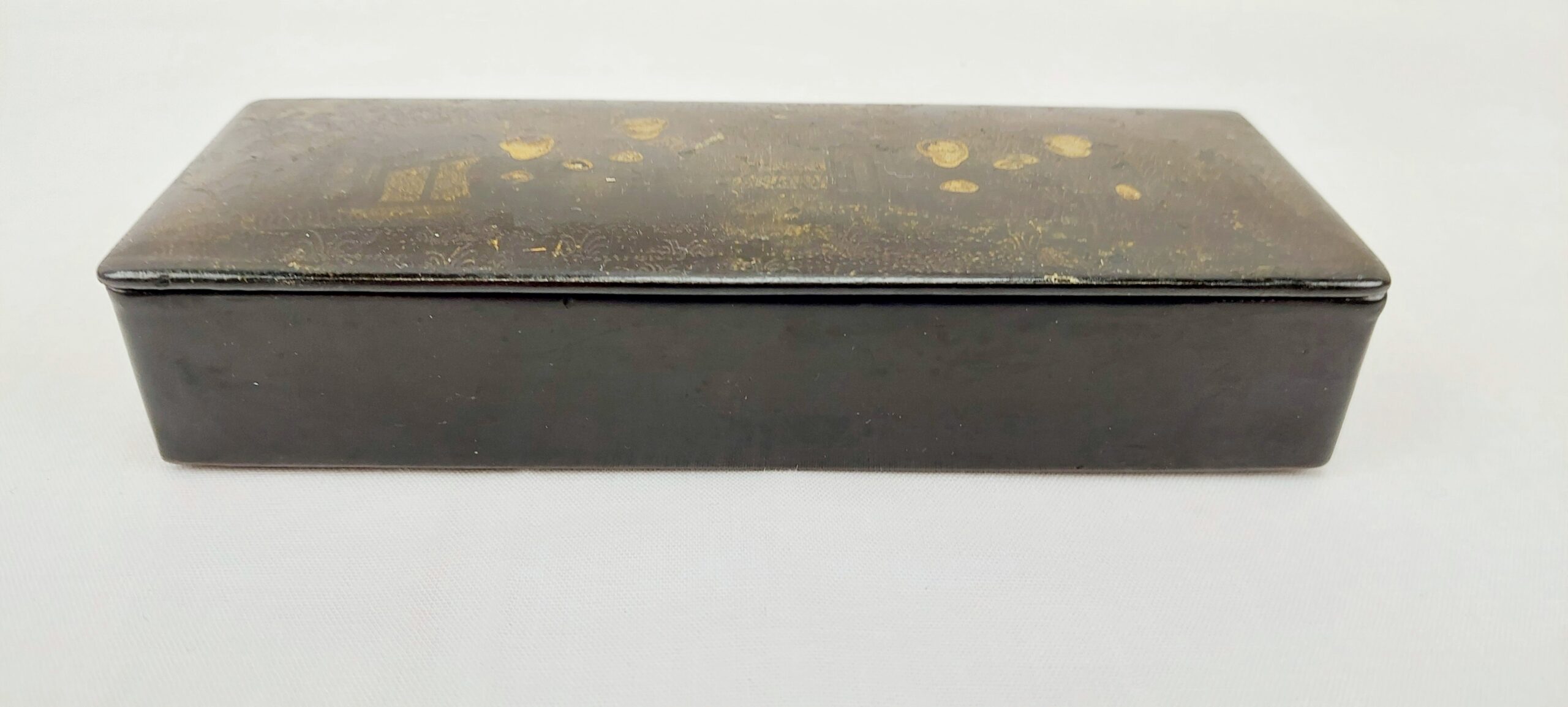 Victorian Papier Mache Stamp Box - Image 4