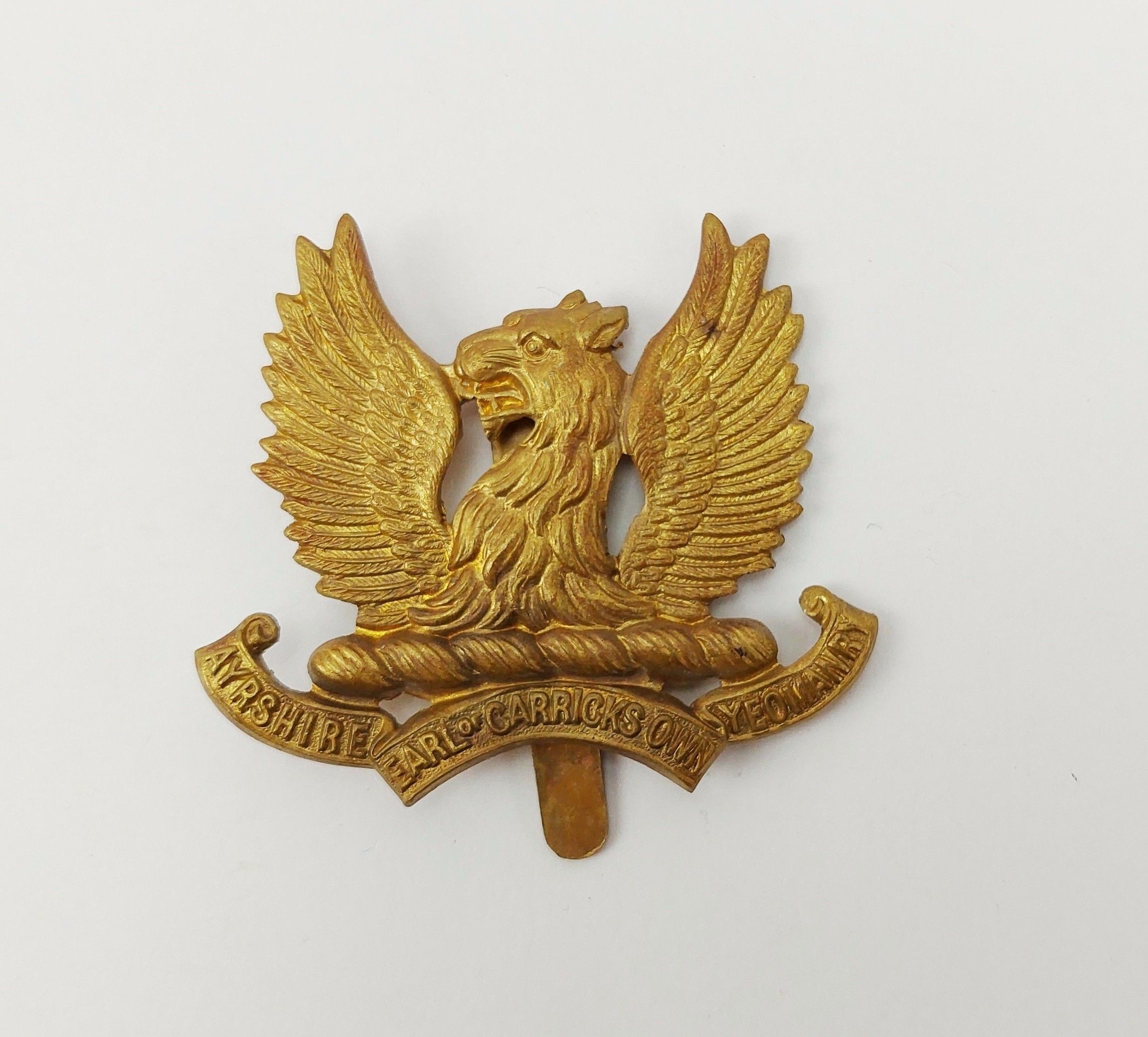 WW1 Earl Of Carricks Own Yeomanry Cap Badge