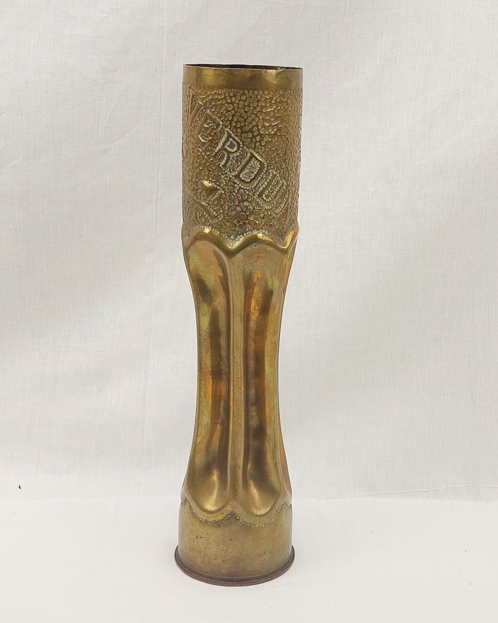 WW1 French Verdun Trench Art Shell Case