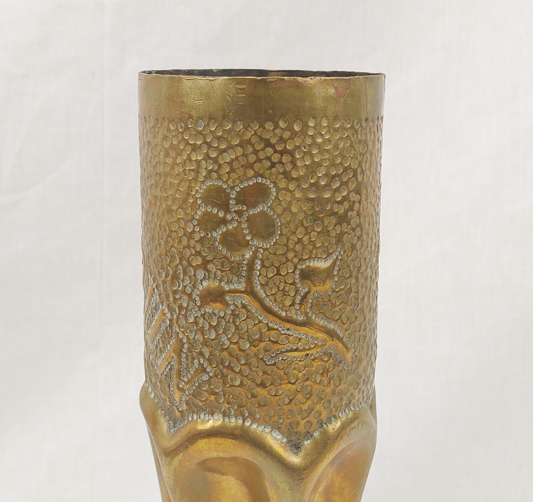 WW1 French Verdun Trench Art Shell Case - Image 8