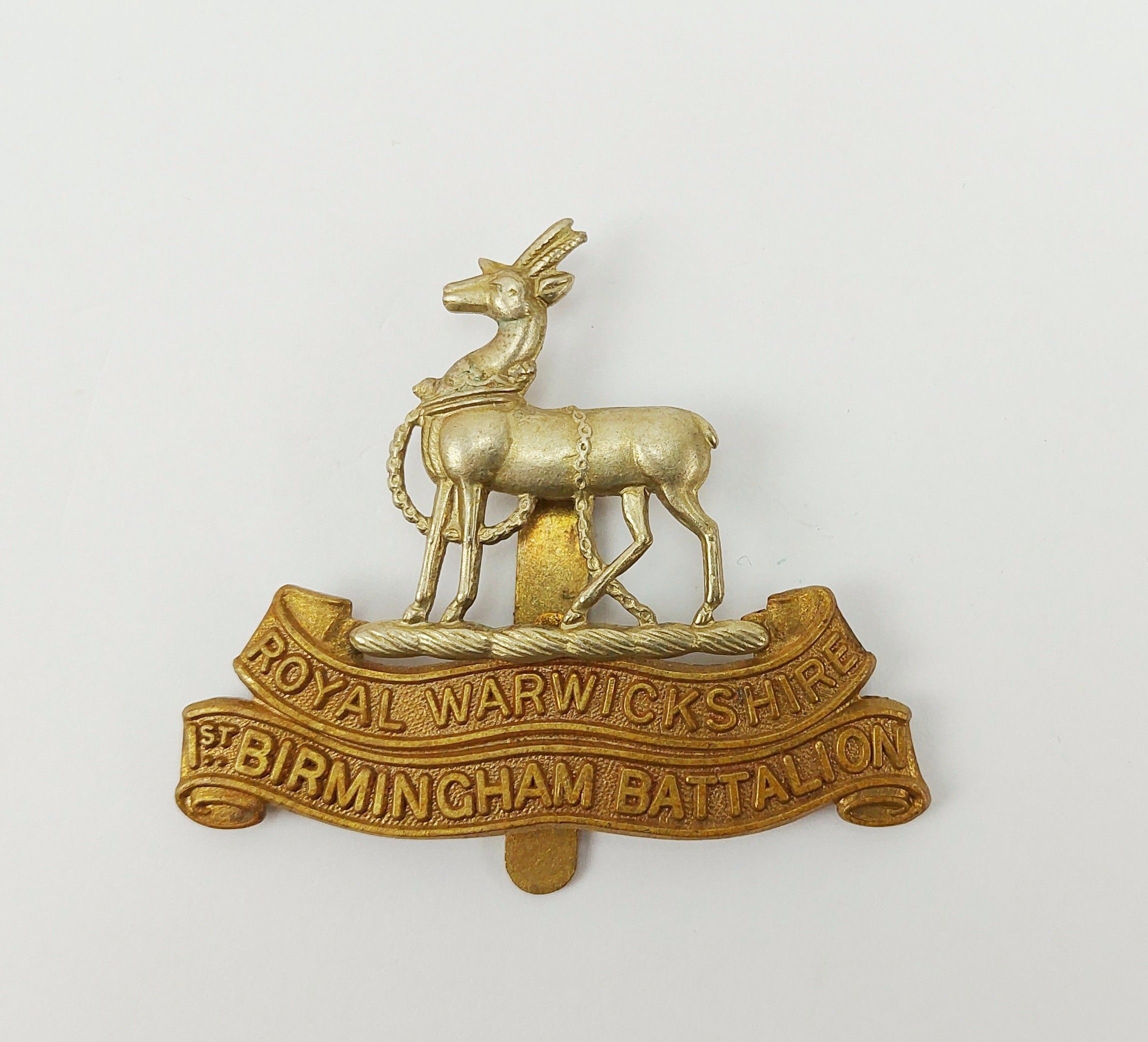 WW1 Royal Warwickshire 1st Battalion Cap Badge