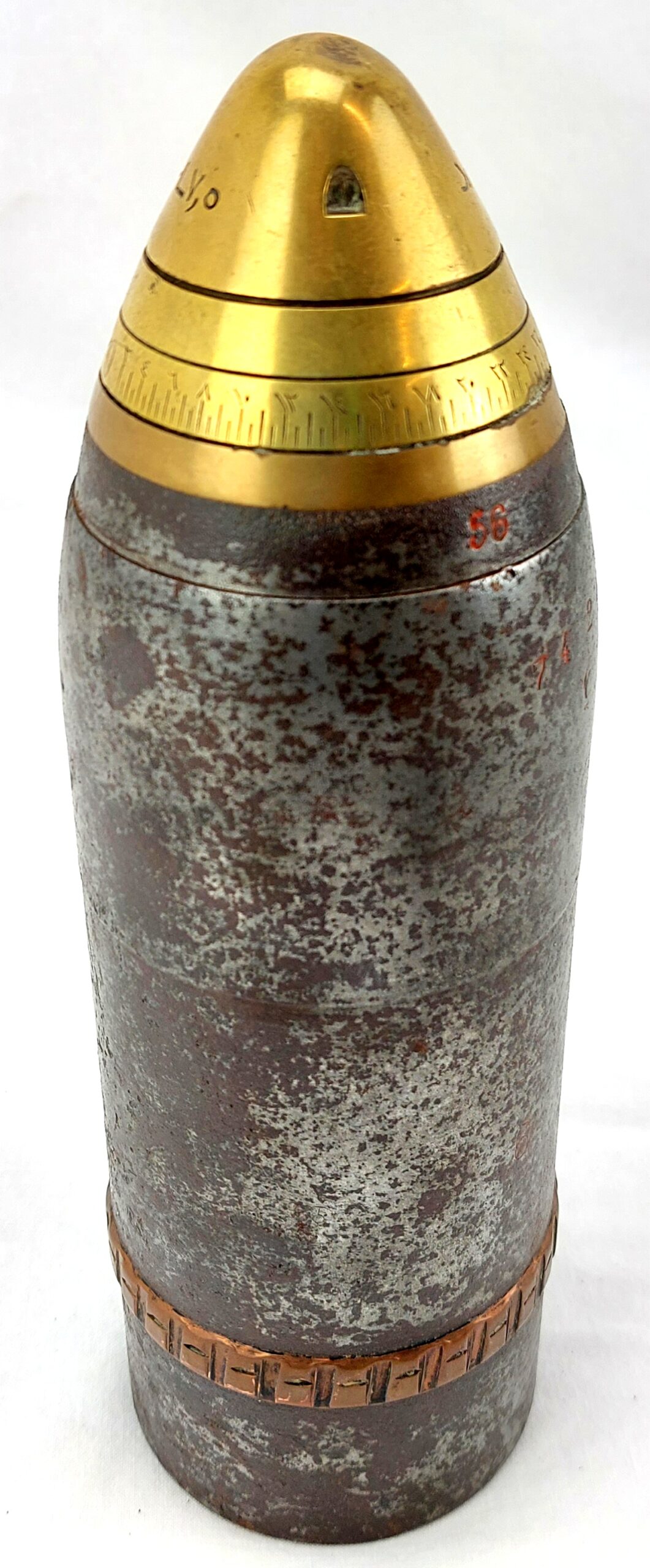 WW1, Turkish, 75mm Artillery Shell - Image 2