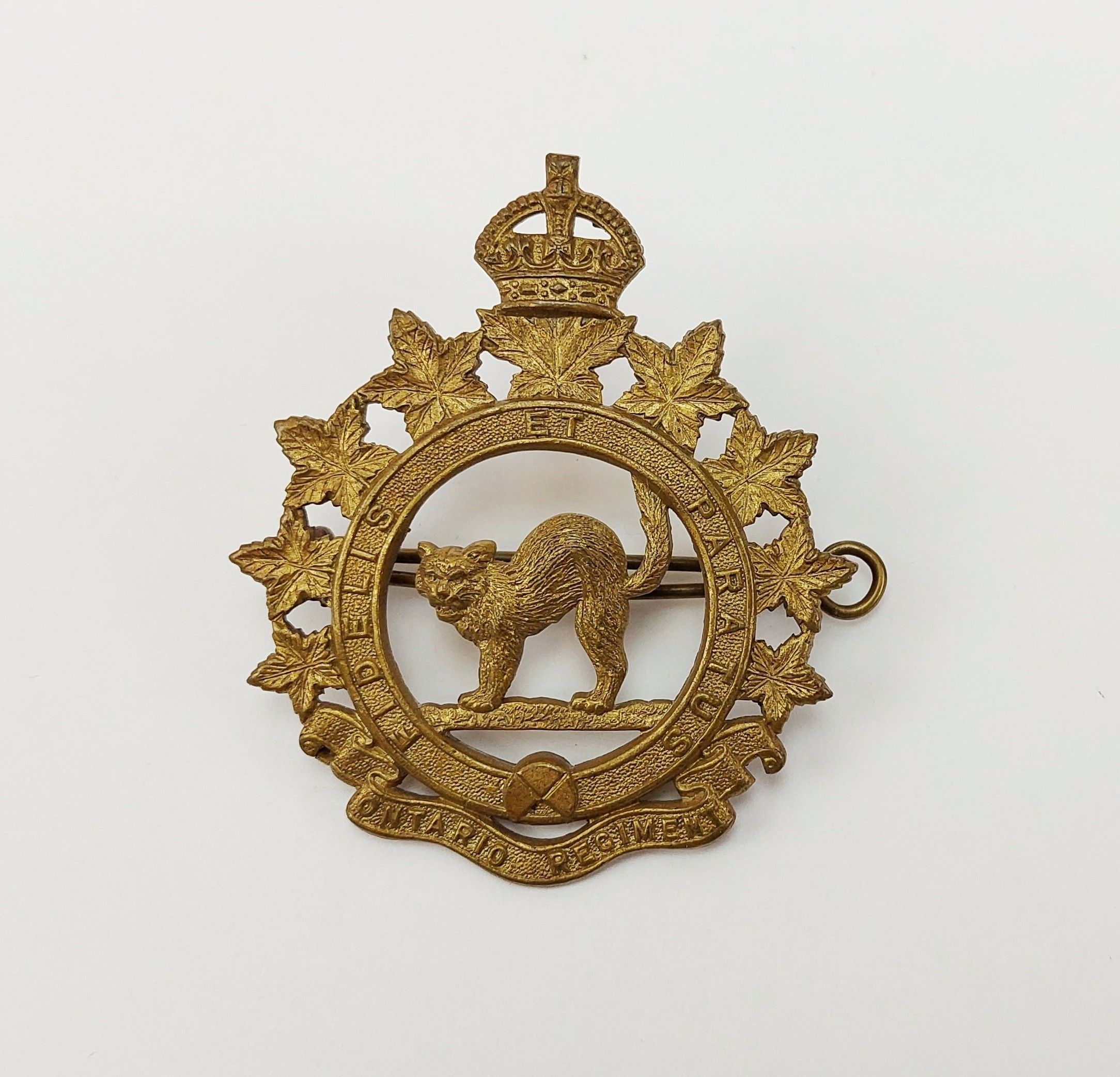 WW2 Canadian Ontario Regiment Cap Badge