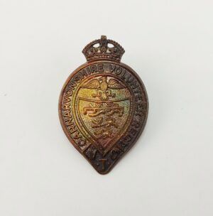 WW2 Carnarvonshire Volunteer Regiment Cap Badge