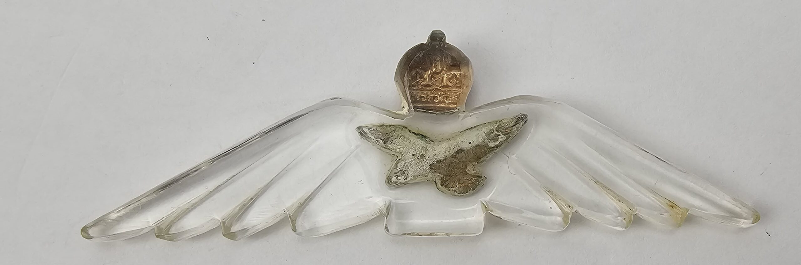 WW2 RAF Badge Made From Aircraft Canopy Perspex - Image 2