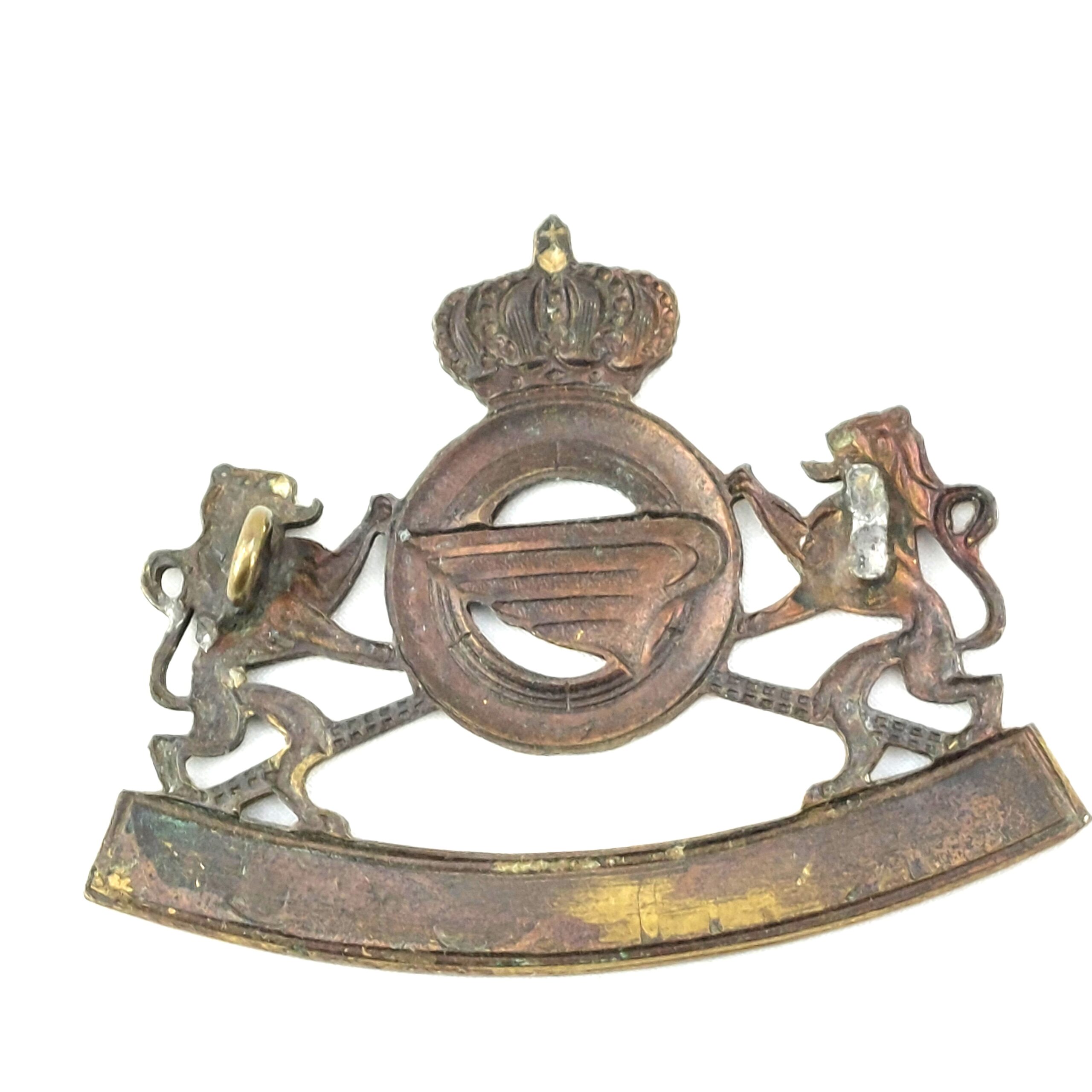 Belgium, WWI, Air Force Cap Badge - Victoriam Alo (Hail Victory) - Image 2
