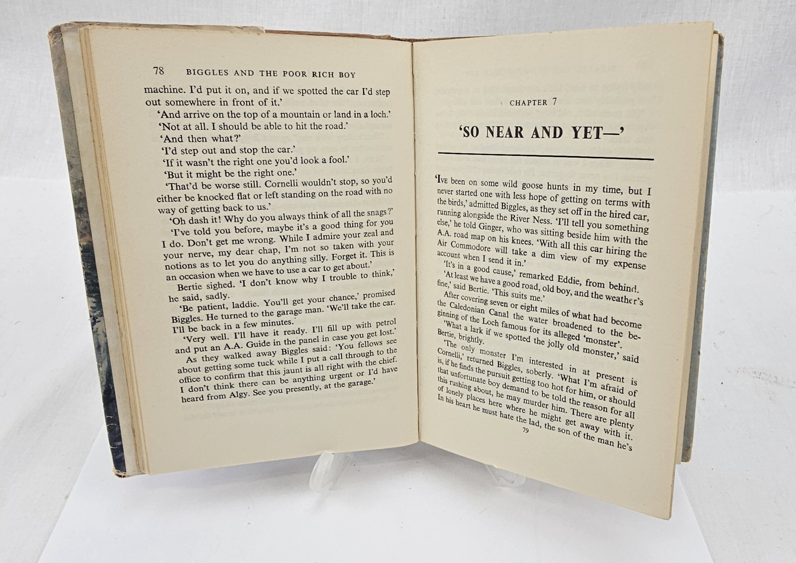 Biggles And The Poor Rich Boy Hardback Book By Captain W E Johns - Image 3