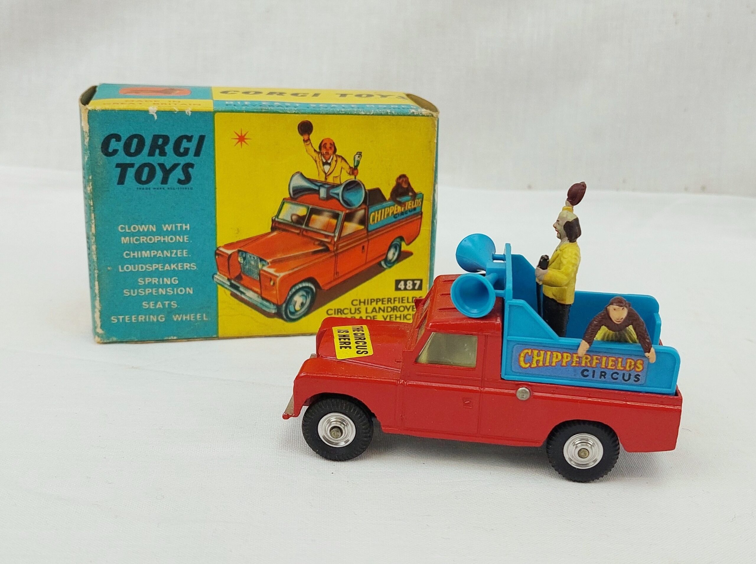 Boxed Corgi Major Toys No 487 Chipperfields Circus Landrover Parade Vehicle