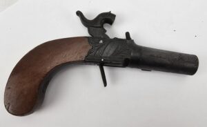 British Circa 1830 Boxlock Percussion Pistol By Moore Of London