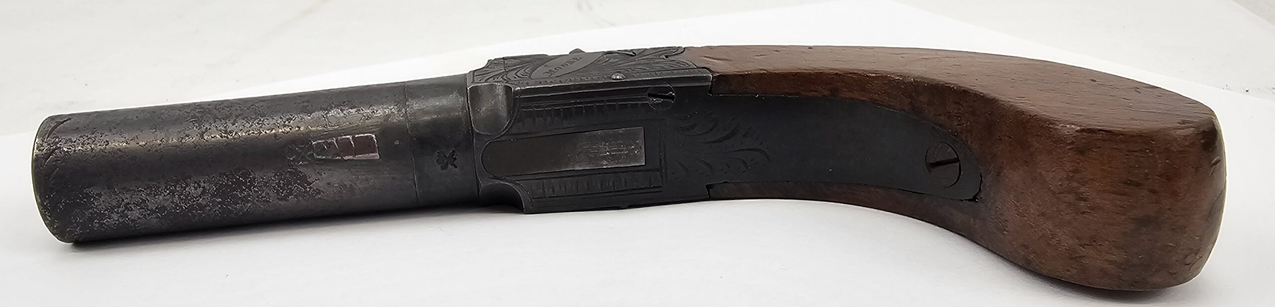 British Circa 1830 Boxlock Percussion Pistol By Moore Of London - Image 10
