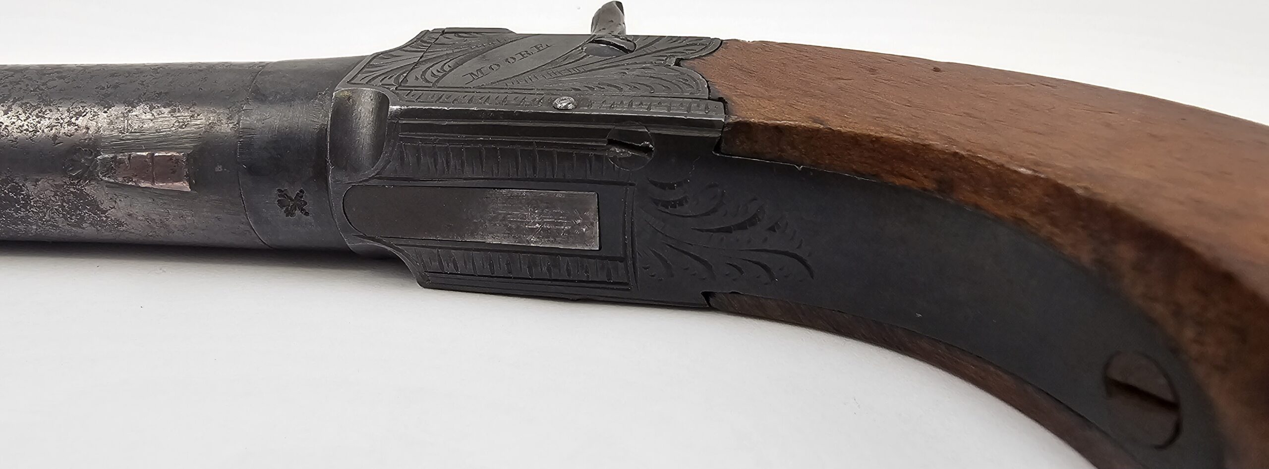 British Circa 1830 Boxlock Percussion Pistol By Moore Of London - Image 8