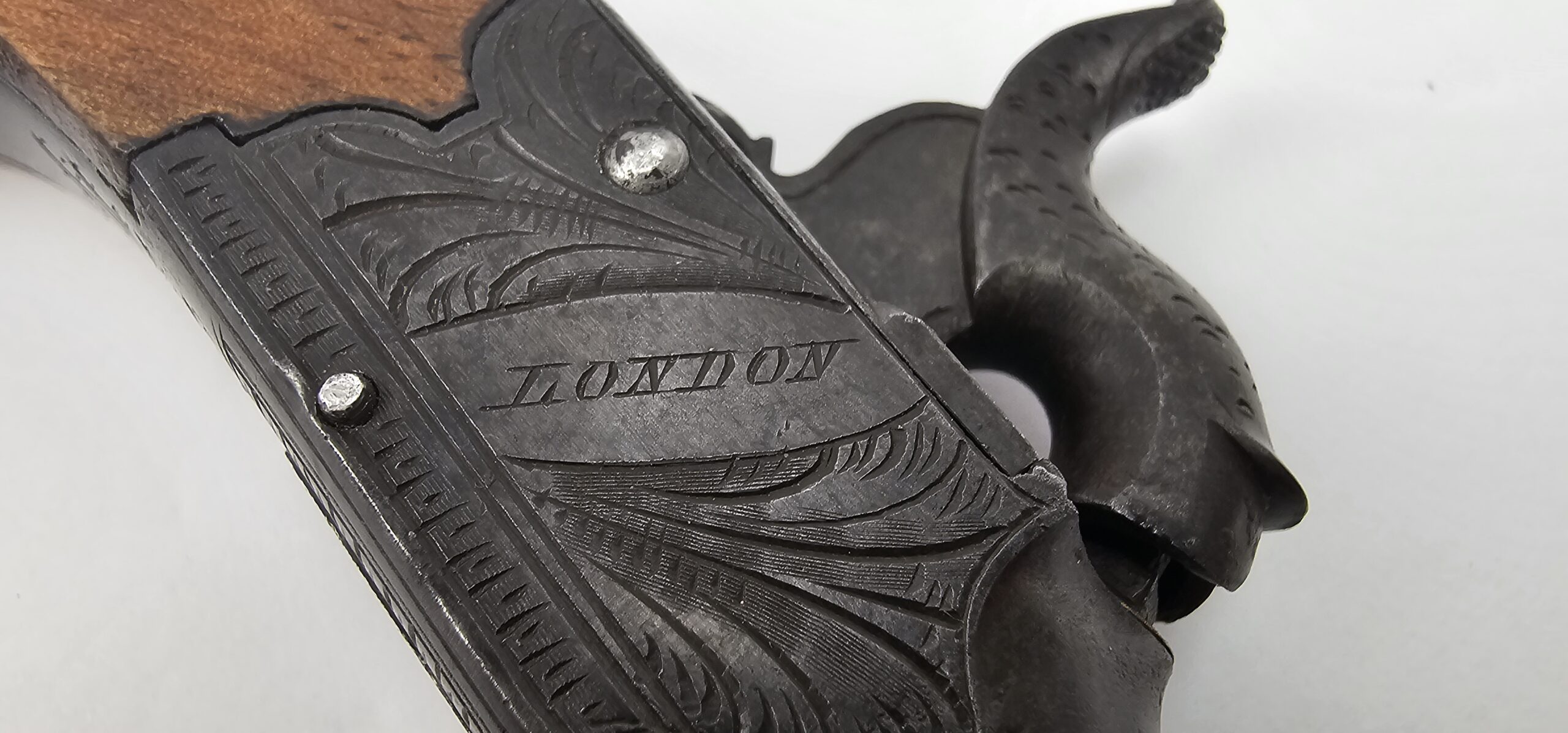 British Circa 1830 Boxlock Percussion Pistol By Moore Of London - Image 4