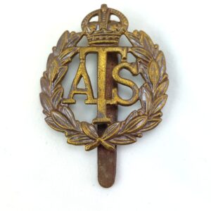British, Original Auxiliary Territorial Service (ATS) Cap Badge, Kings Crown