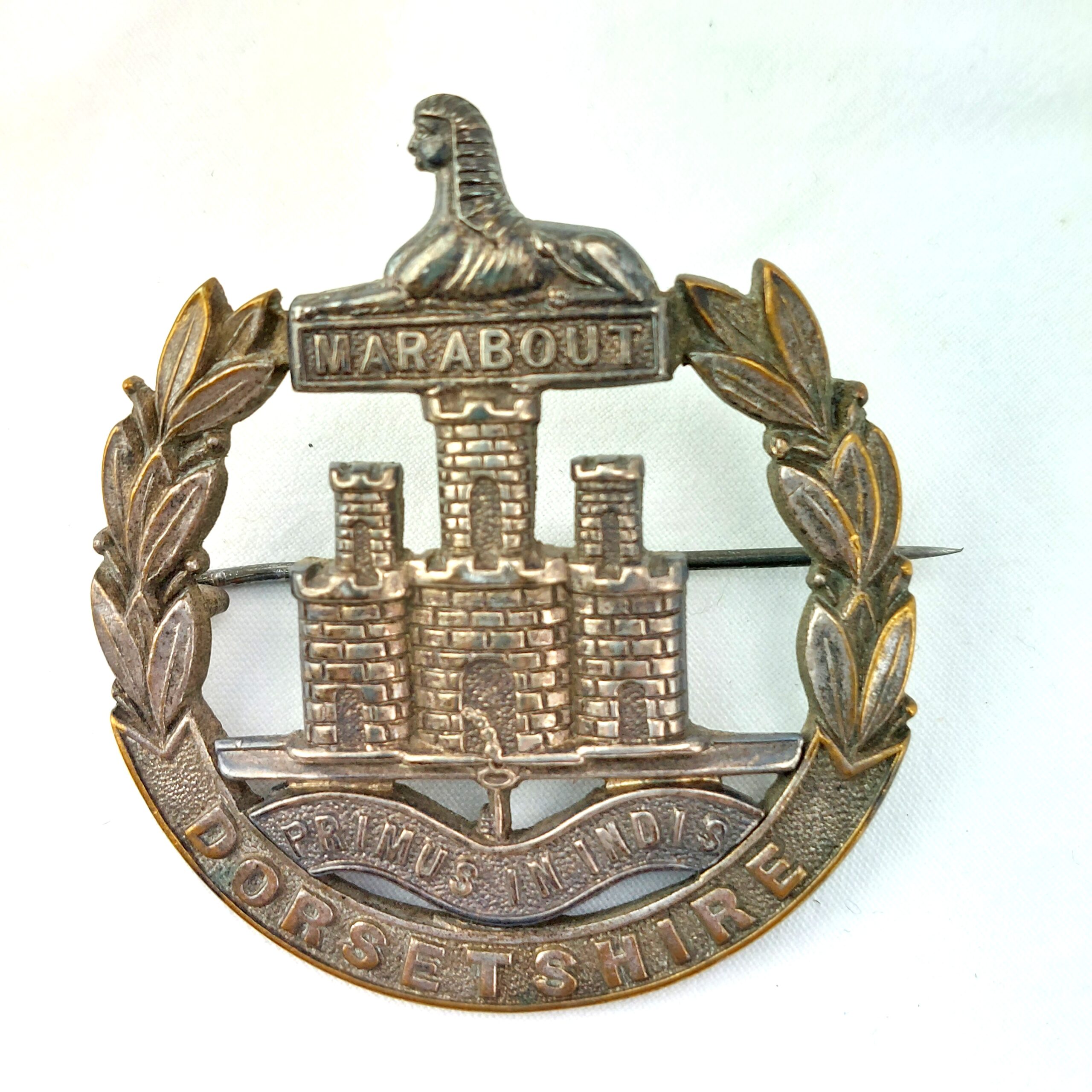 British, Original Dorsetshire Regimental Cap Badge