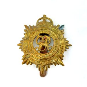 British, Original George VI Royal Army Services Corps (RASC) Brass Cap Badge, Kings Crown, Brass Slide
