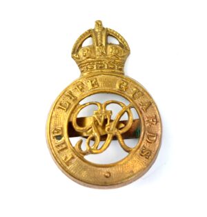 British, Original George VI The Life Guards Cap Badge, Kings Crown