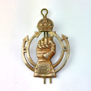 British, Original Royal Armoured Corps Cap (RAC) Badge, Kings Crown