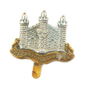 British, Original The Cambridgeshire Reg Cap Badge
