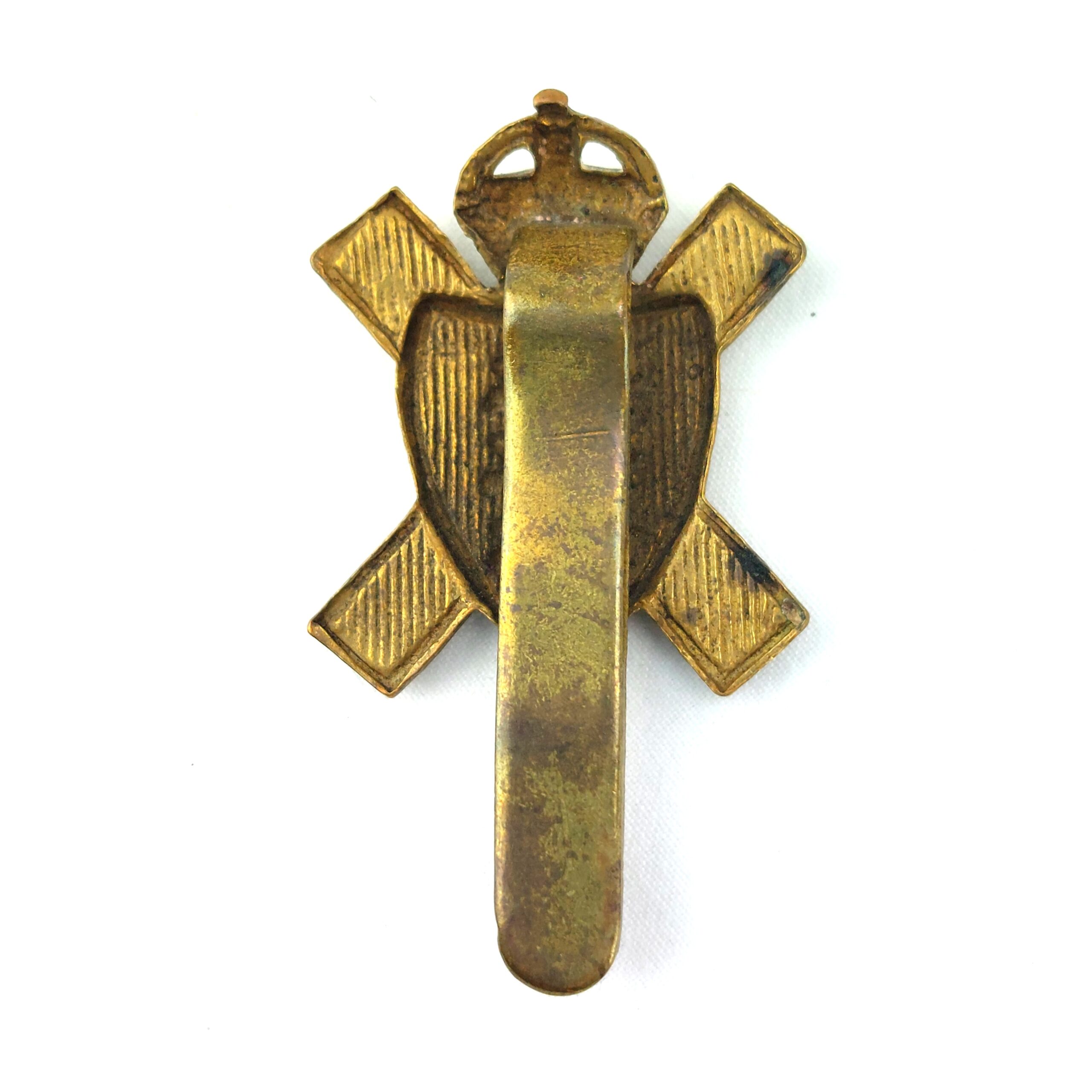 British, Royal Militia Island of Jersey (Original 11th Battalion The Hampshire Regiment) Cap Badge, Kings Crown - Image 2