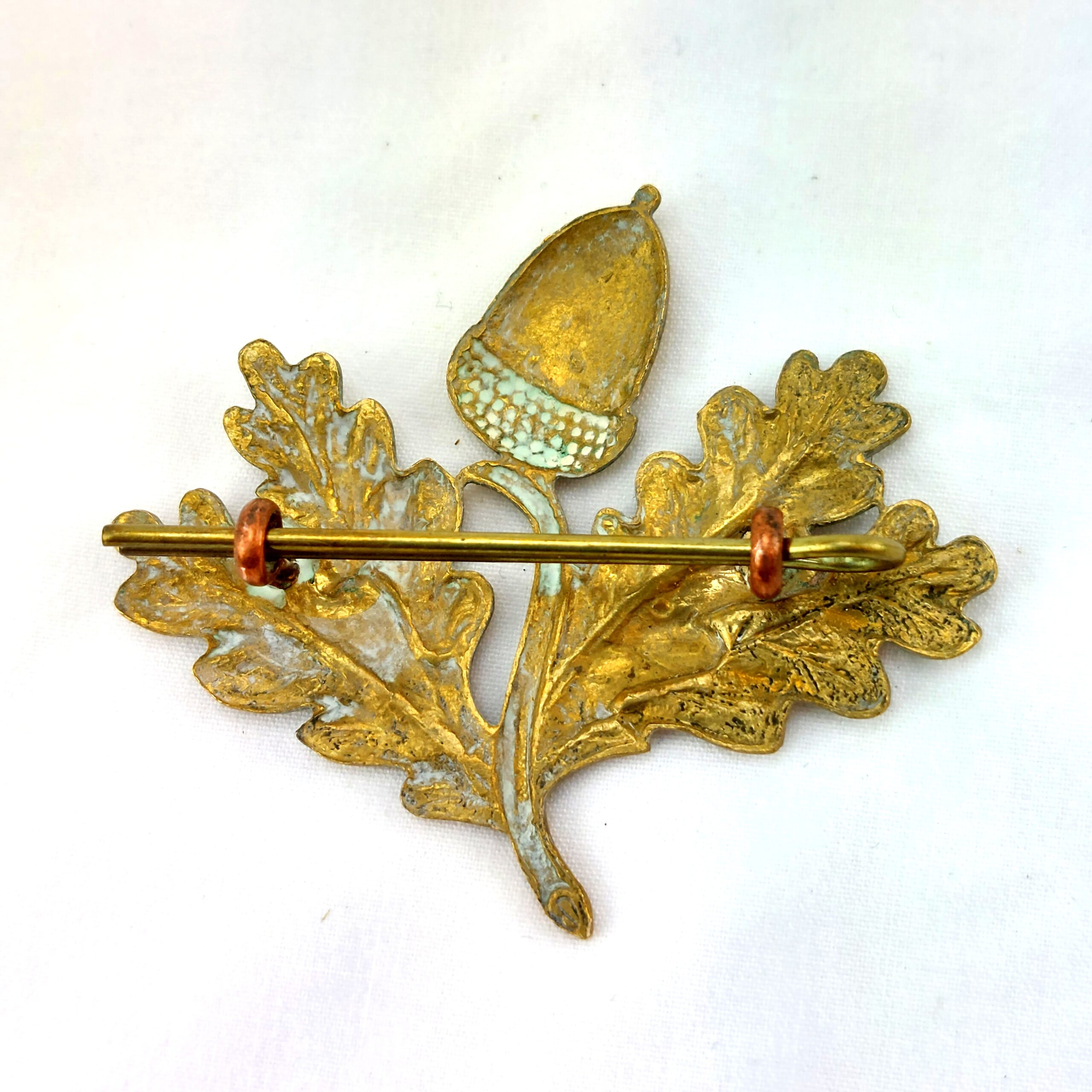 British, Original South Nottinghamshire Hussars Yeomanry Officers Brass Cap Badge, 2 Lugs - Image 2