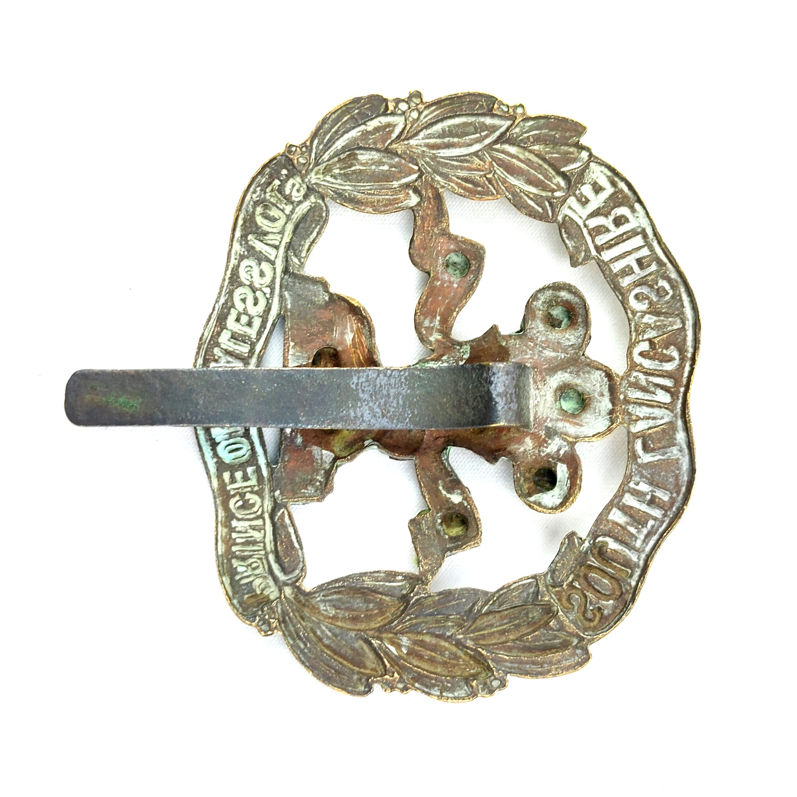 British, WW1, Original South Lancashire (PRINCE OF WALES'S VOLUNTEERS) Regimental Cap Badge - Image 2
