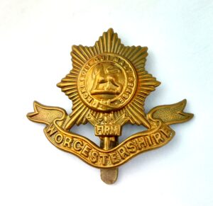 British, WW1, Original Worcestershire Regimental Cap Badge