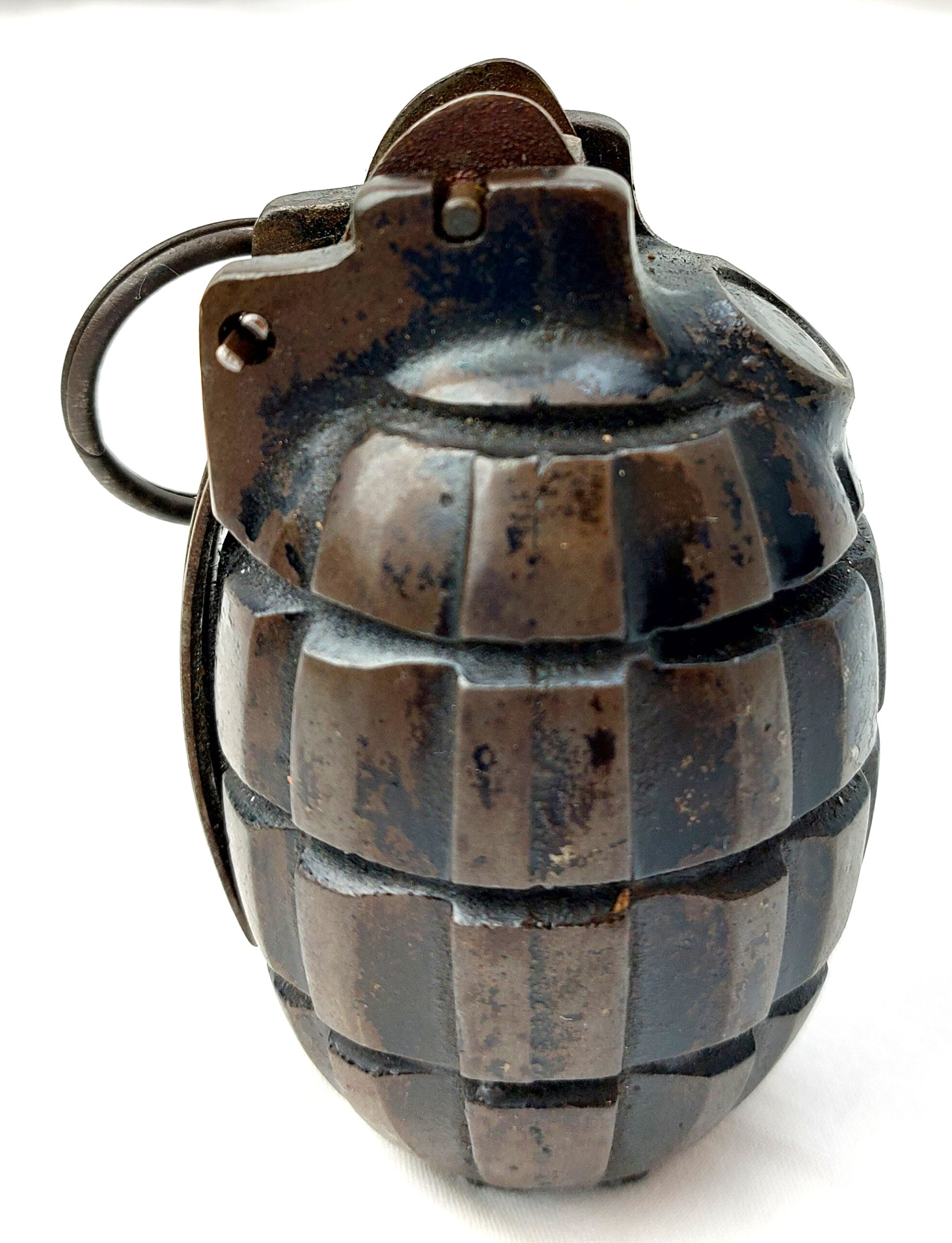 British, WW2, No.36M MK1 "Mills Bomb" Grenade, "Mesopotamian" variant, Dated 1941, Inert - Image 3