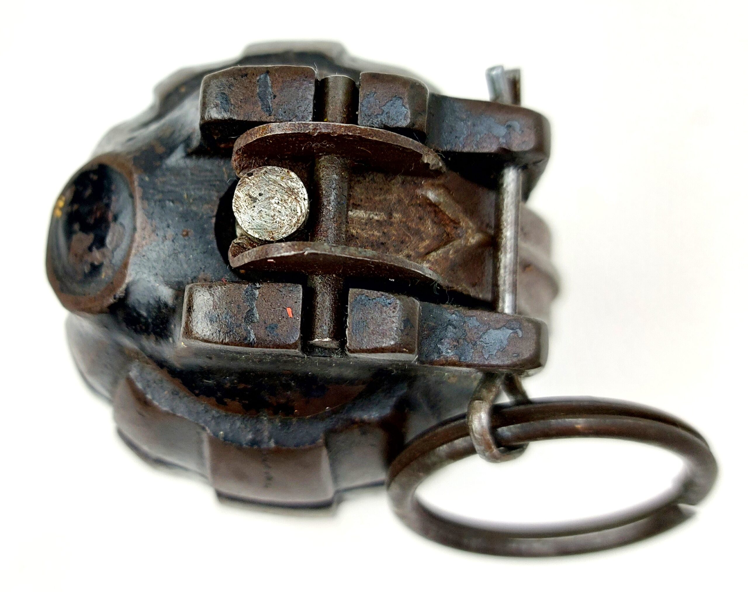 British, WW2, No.36M MK1 "Mills Bomb" Grenade, "Mesopotamian" variant, Dated 1941, Inert - Image 6