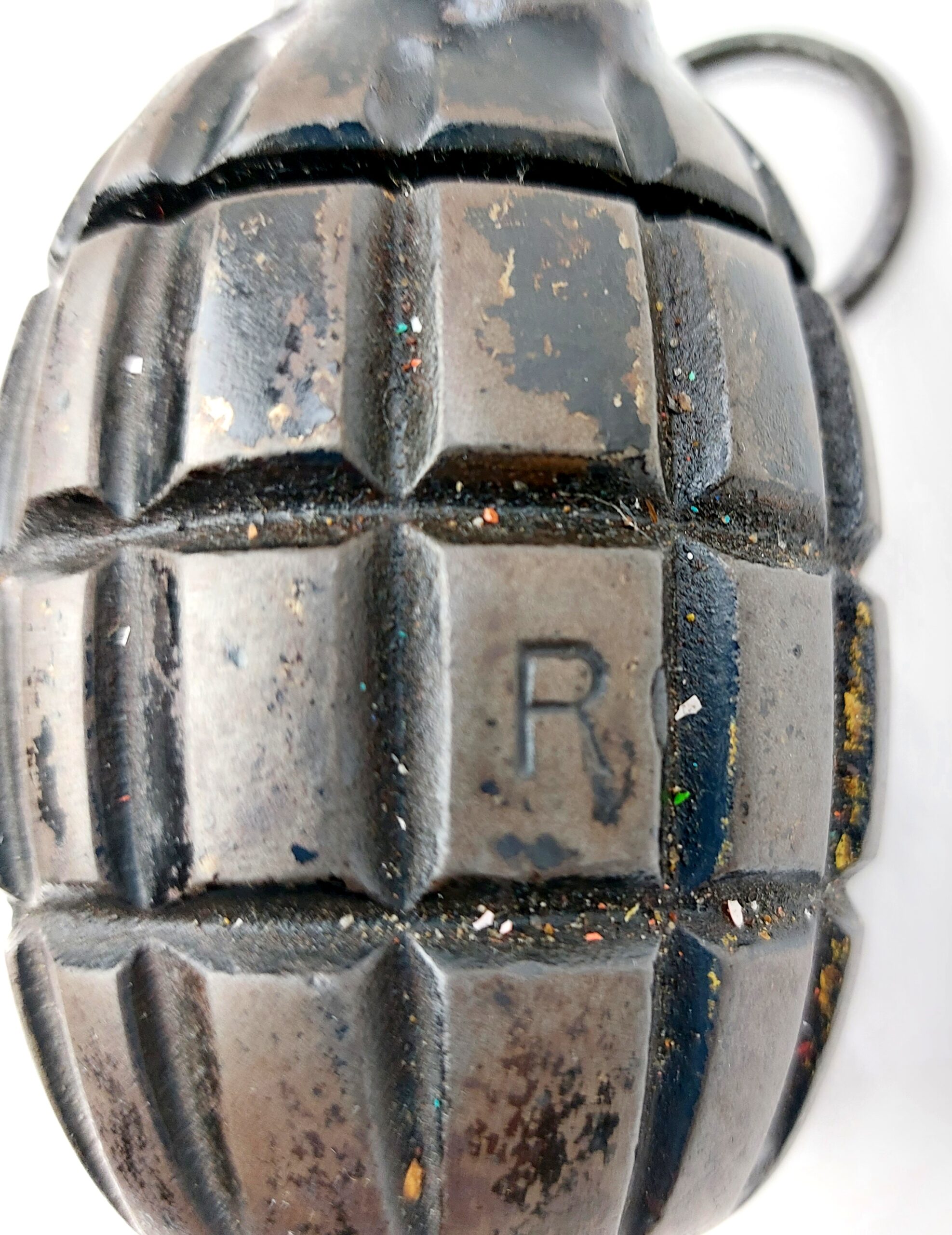 British, WW2, No.36M MK1 "Mills Bomb" Grenade, "Mesopotamian" variant, Dated 1941, Inert - Image 9