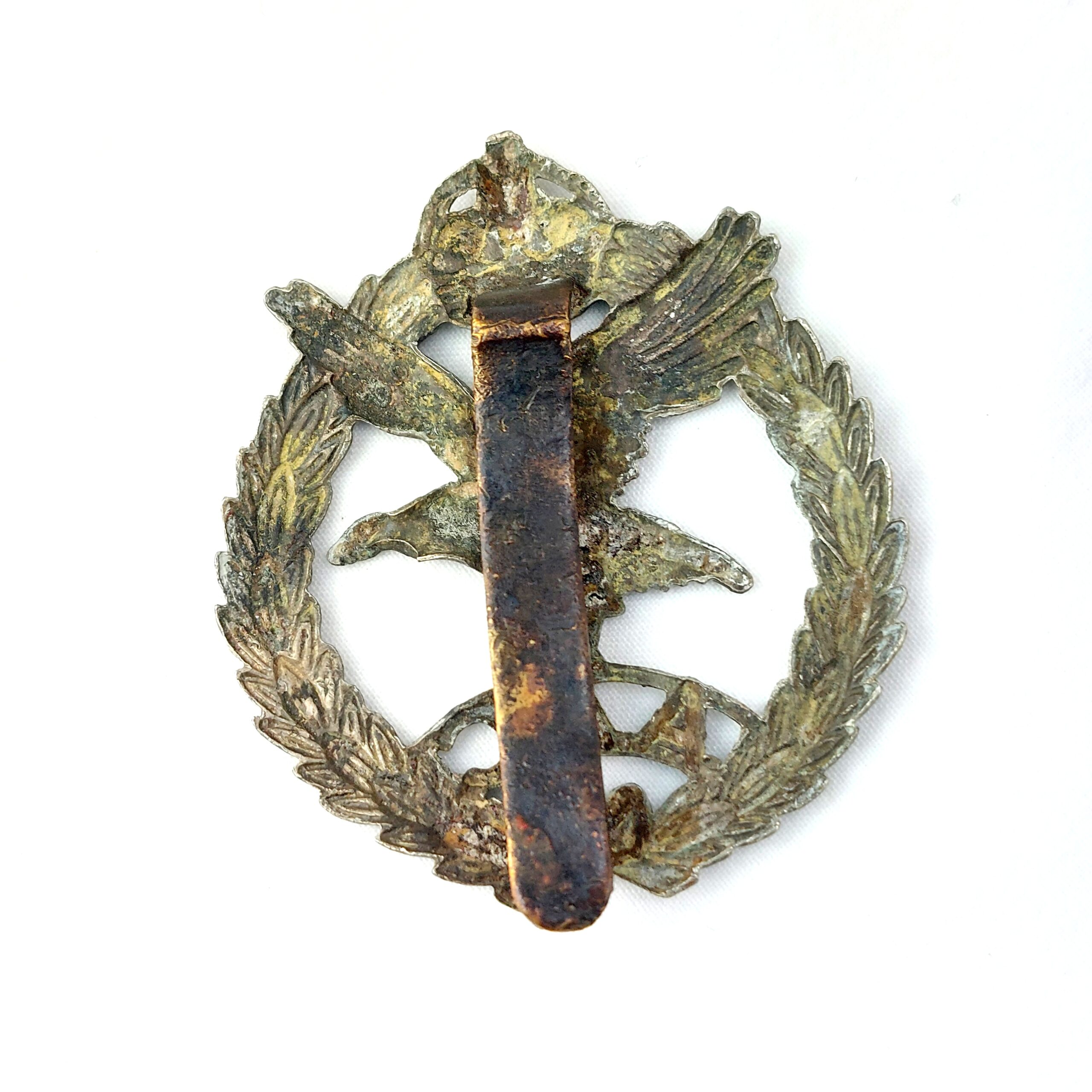 British, WW2, Original Army Air Corps (AAC) Cap Badge, Kings Crown - Image 2