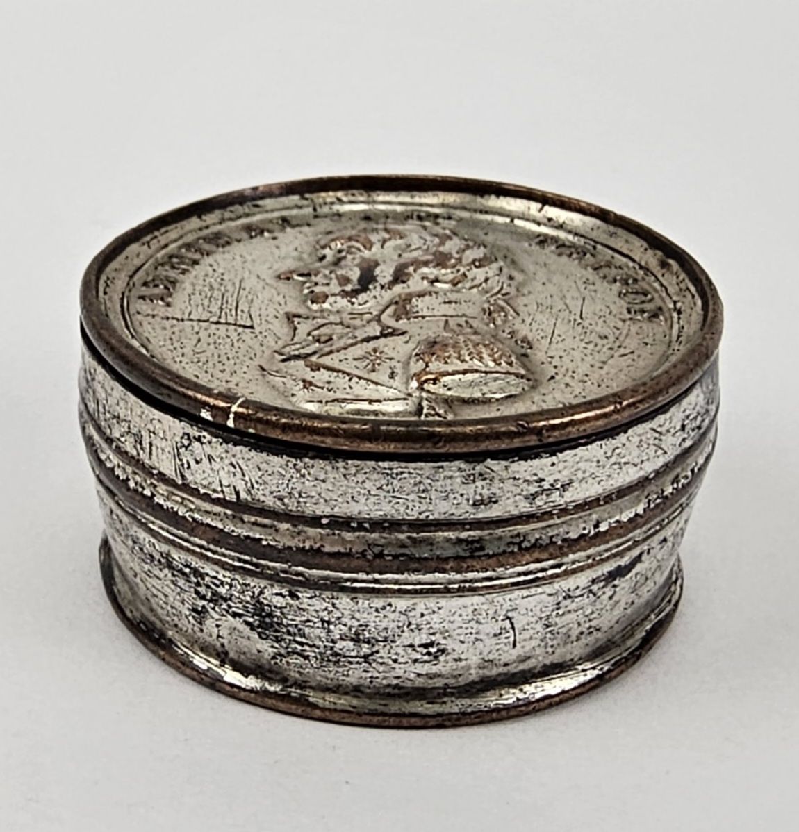 Circa 1806 Silver Plate On Copper Admiral Lord Nelson Snuff Box - Image 2