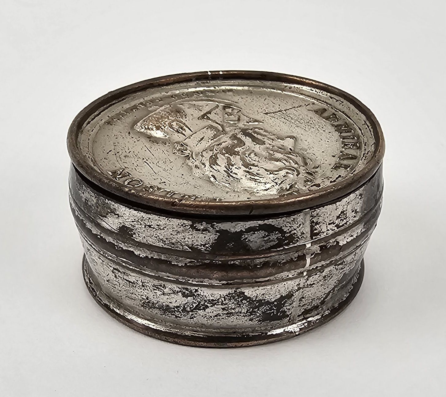 Circa 1806 Silver Plate On Copper Admiral Lord Nelson Snuff Box - Image 3