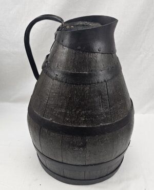 Circa 1800 Georgian Oak Cider Flagon