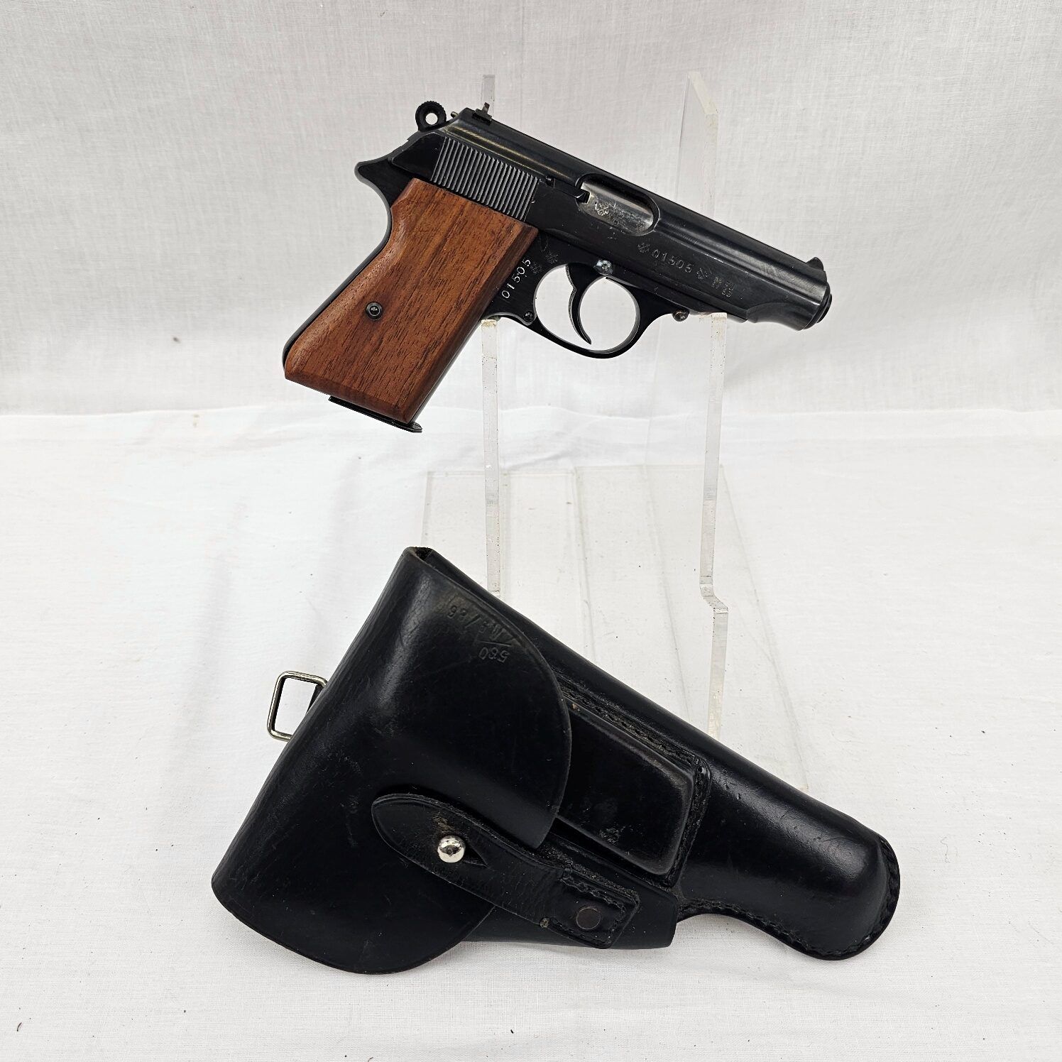 East Germany's Secret Walther Clone The Pistole 1001-0, Holster and spare Mag - Deactivated