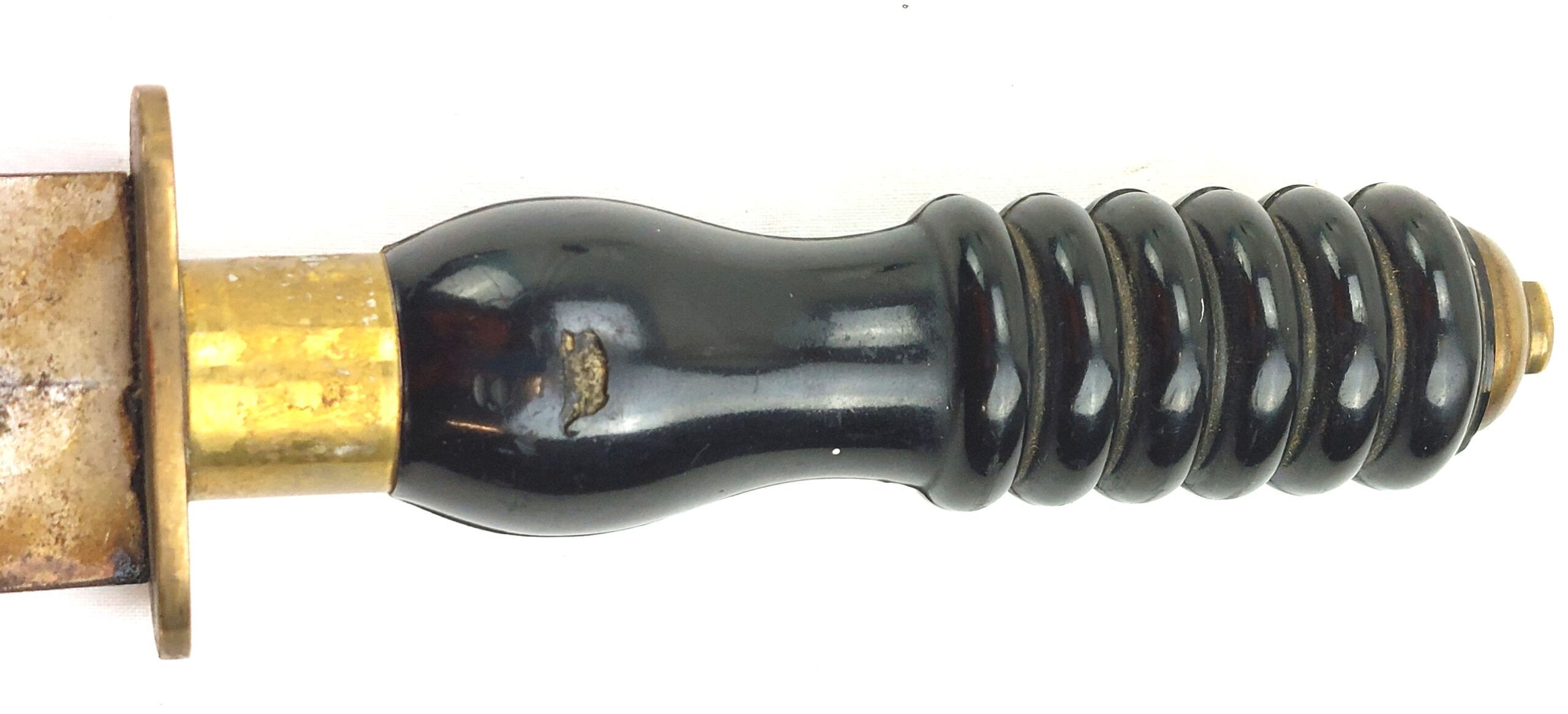 Fifth Style Siebe Gorman Divers Knife with Ebonite Grip and Brass Scabbard, c.1970-80 - Image 14