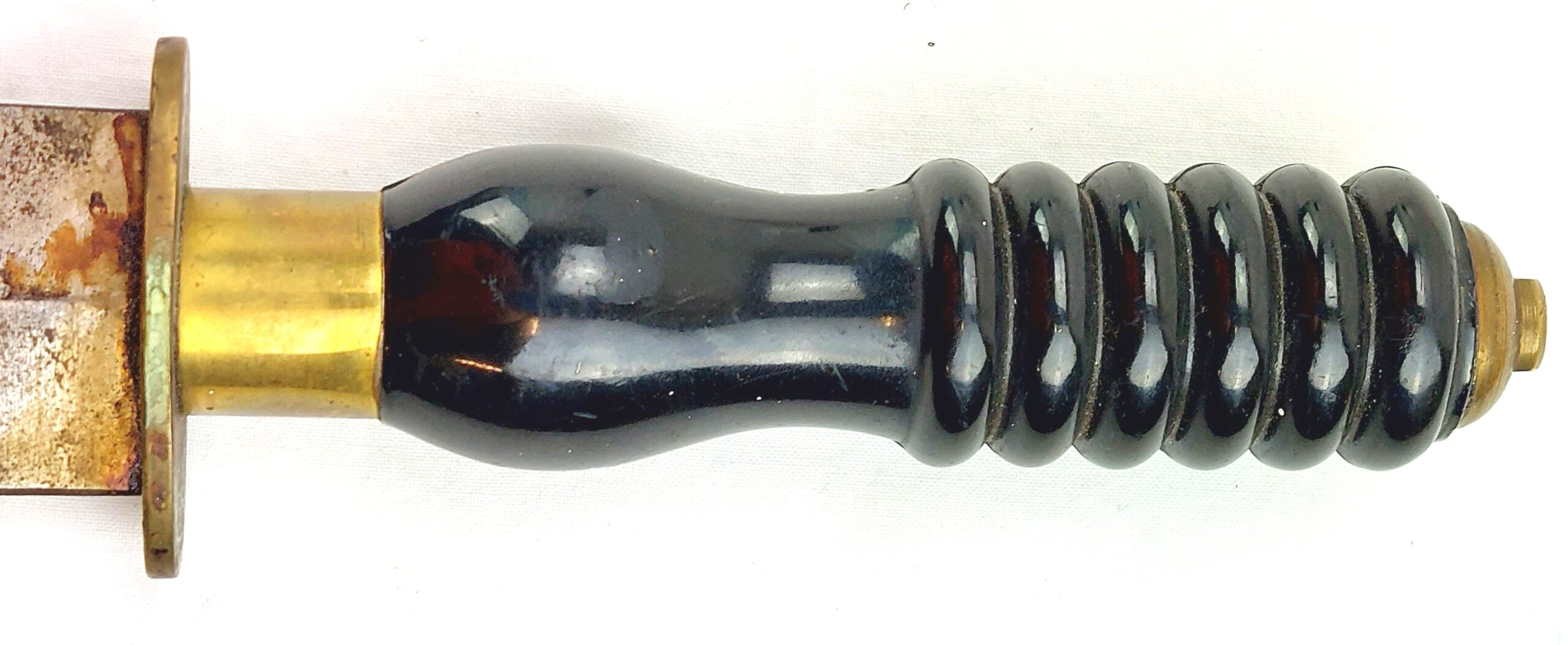Fifth Style Siebe Gorman Divers Knife with Ebonite Grip and Brass Scabbard, c.1970-80 - Image 15