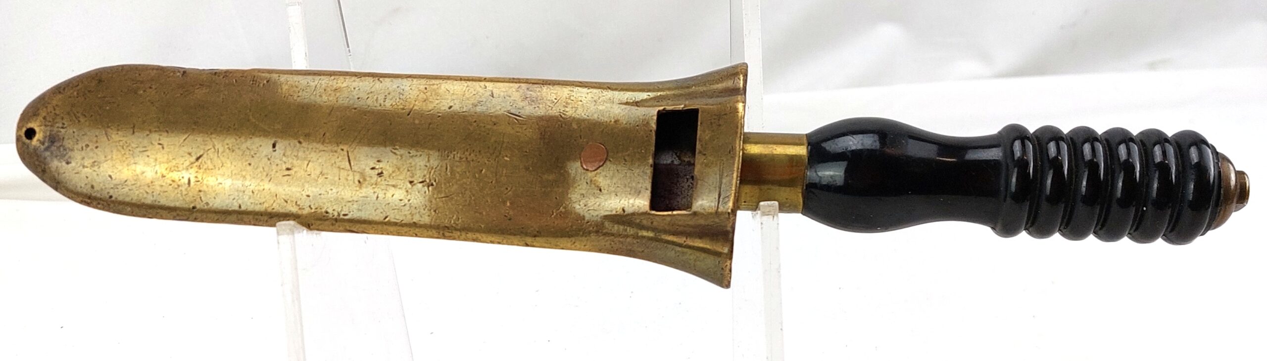 Fifth Style Siebe Gorman Divers Knife with Ebonite Grip and Brass Scabbard, c.1970-80 - Image 3