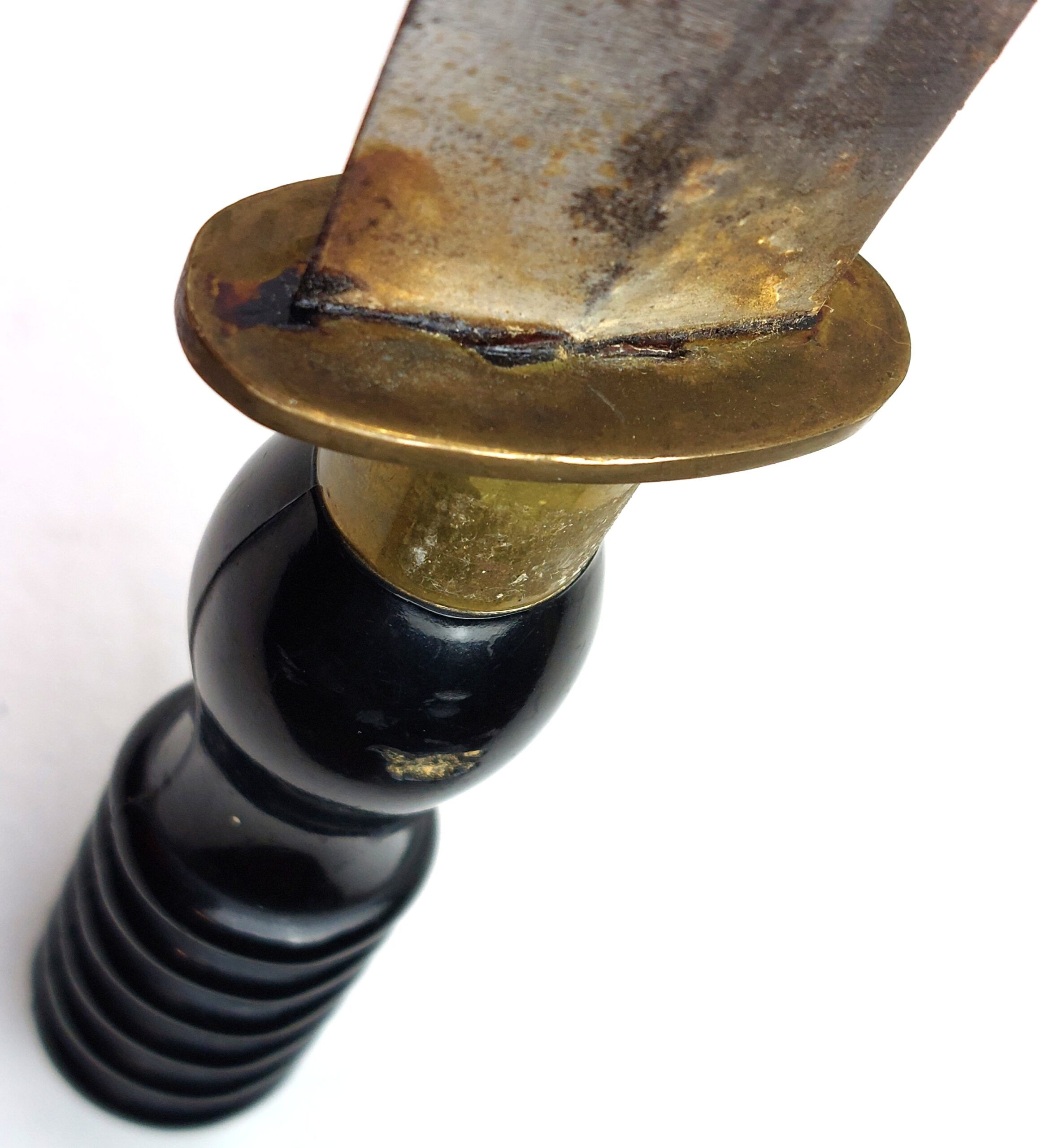 Fifth Style Siebe Gorman Divers Knife with Ebonite Grip and Brass Scabbard, c.1970-80 - Image 9