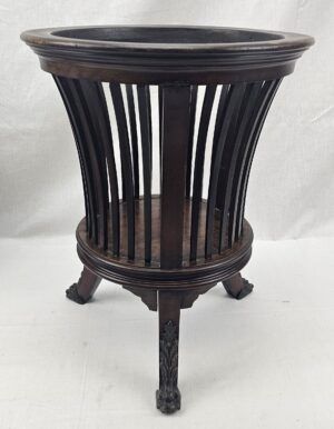 Fine Slatted Compact Georgian Mahogany Wine Cooler