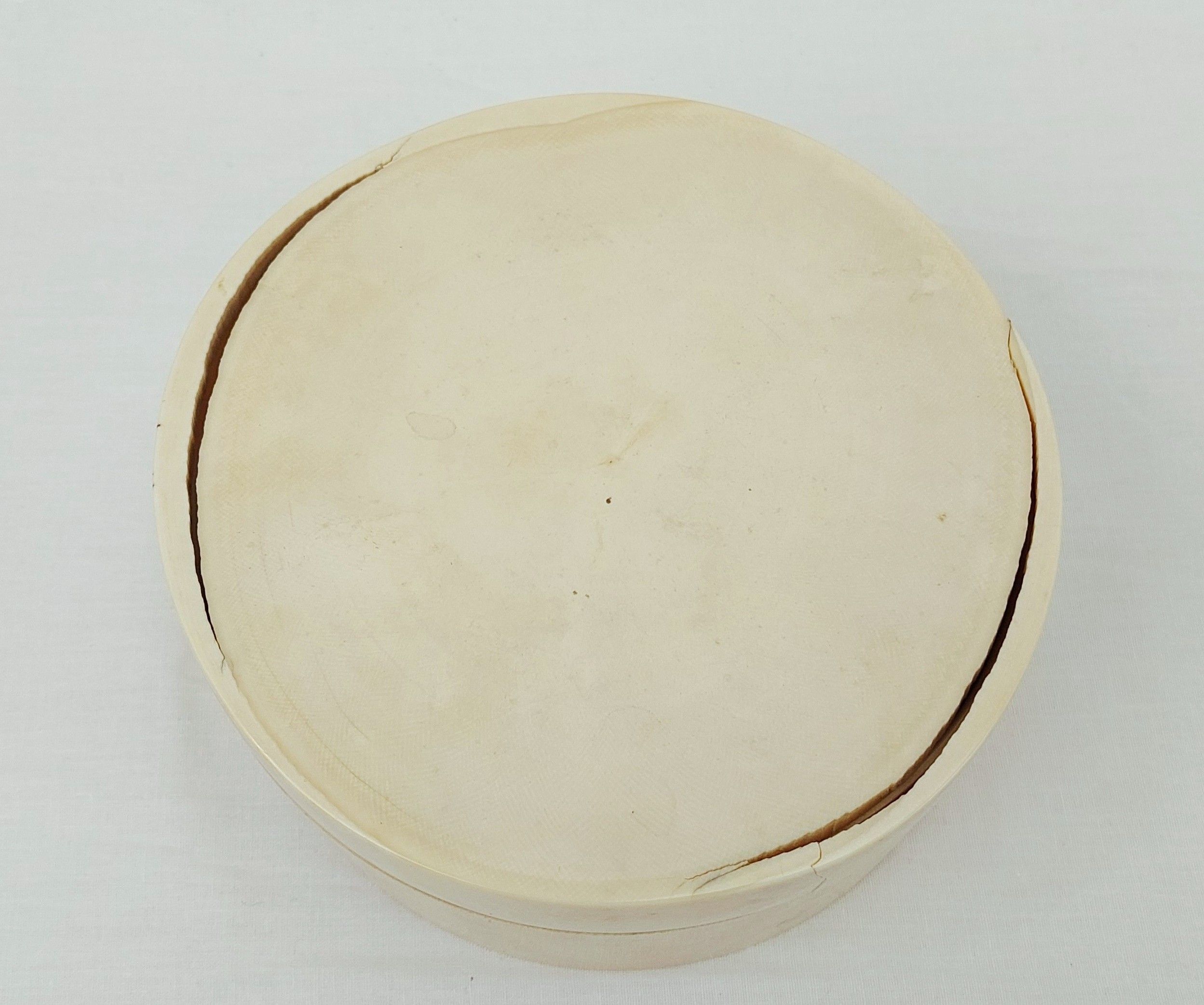 Fossilised Mammoth Tusk Trinket Box With Victorian Label To The Base - Image 4
