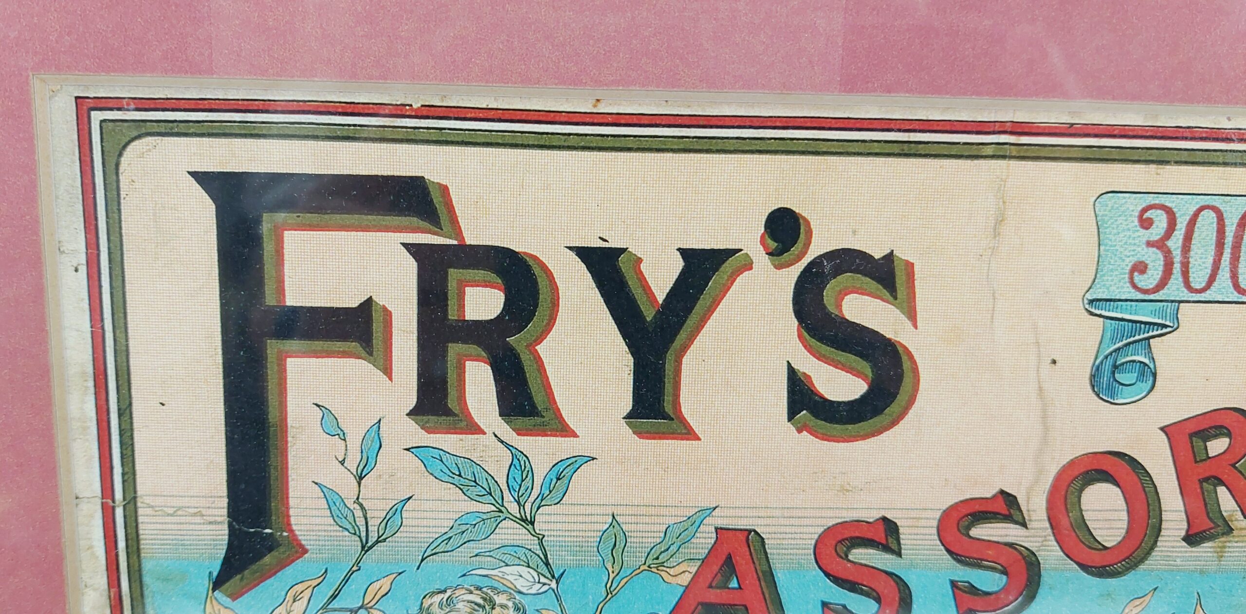 Framed Edwardian Fry's Advertising Box Label - Image 6