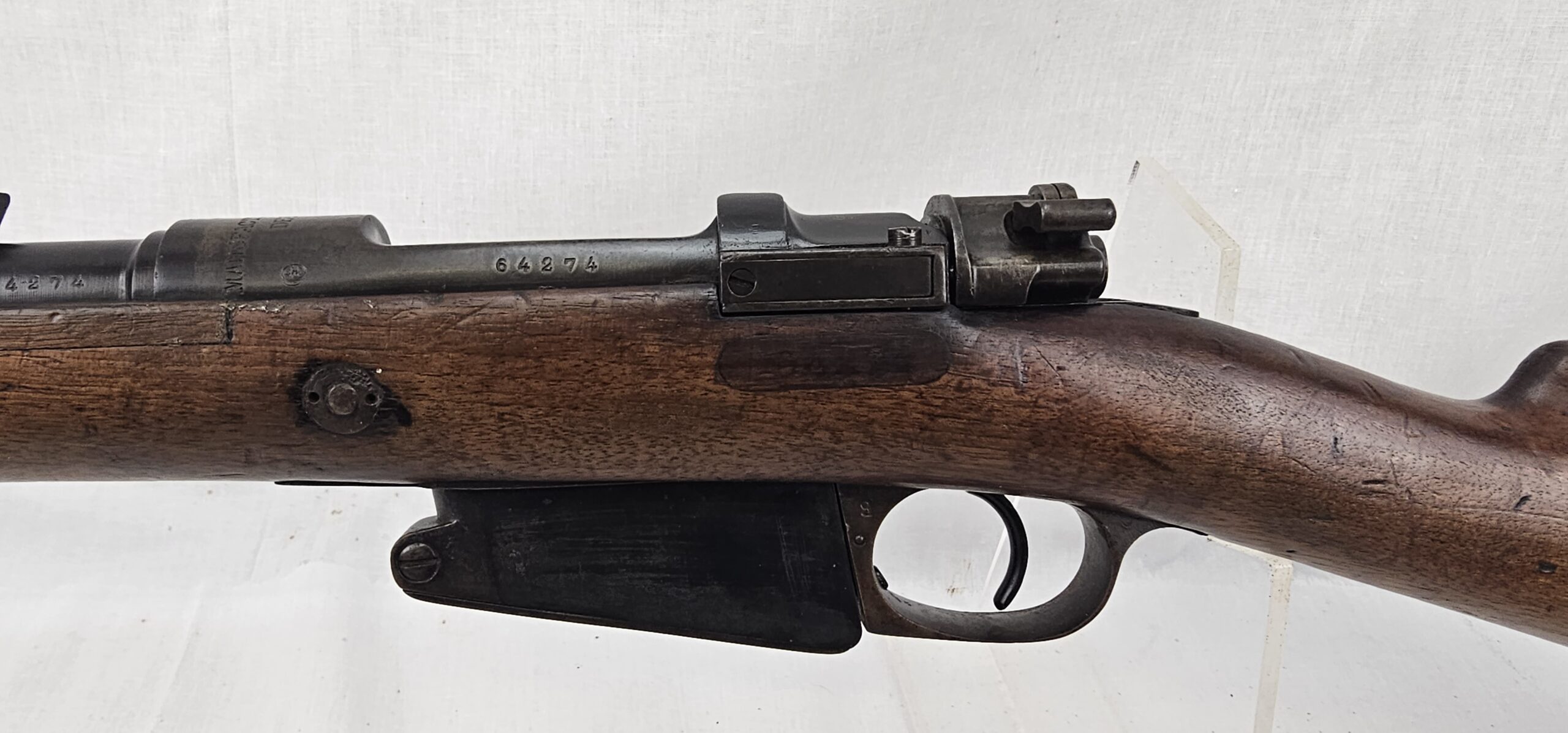 French Made Mauser 1889 Model Rifle Deactivated - Image 3
