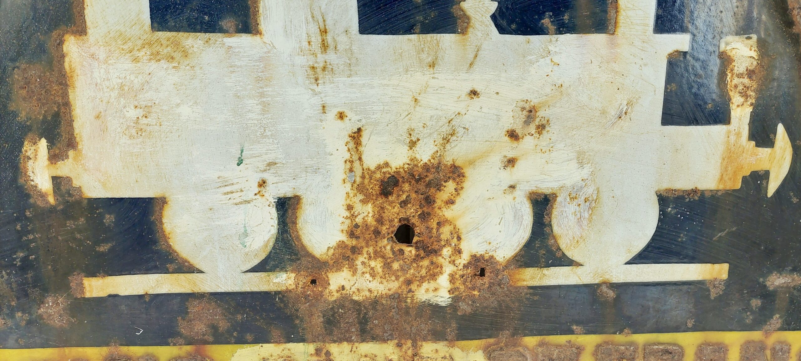 French Railway Level Crossing Enamel On Steel Sign - Image 8