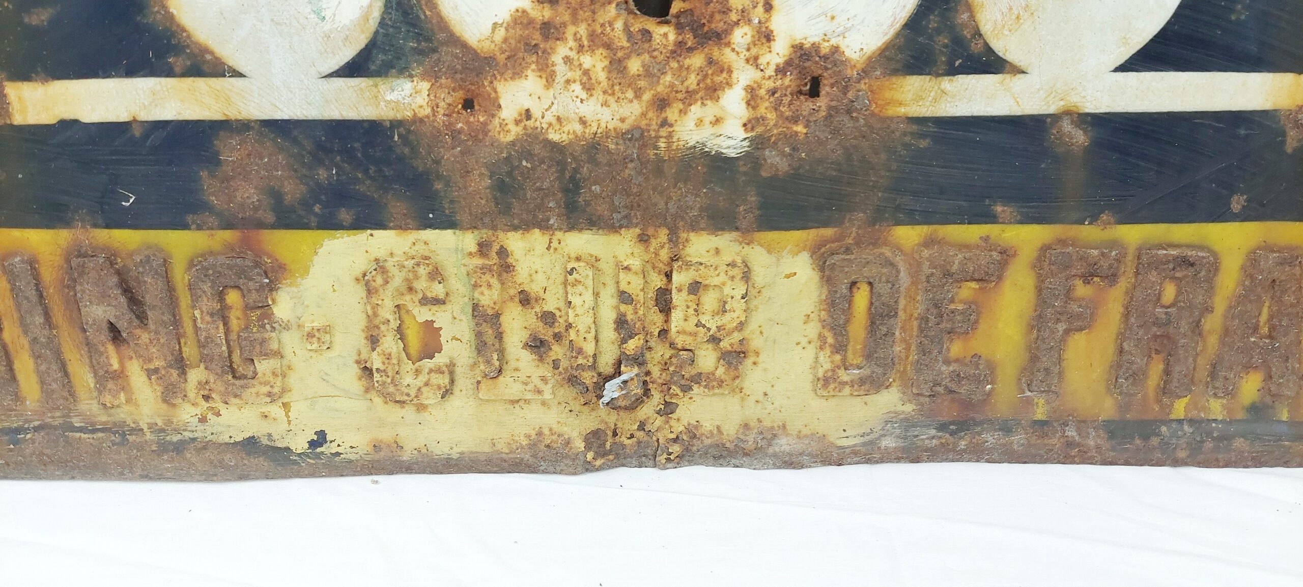 French Railway Level Crossing Enamel On Steel Sign - Image 6