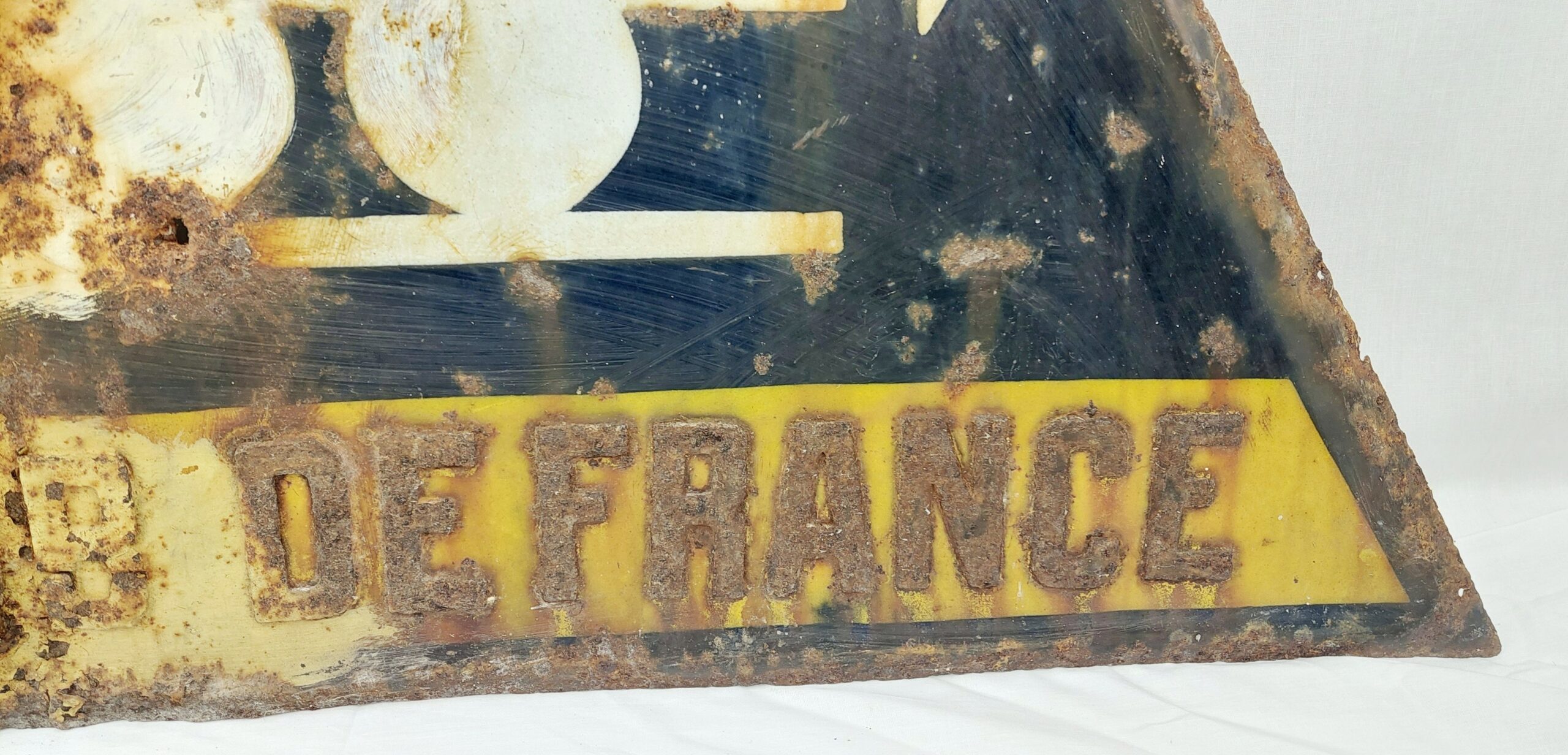 French Railway Level Crossing Enamel On Steel Sign - Image 5