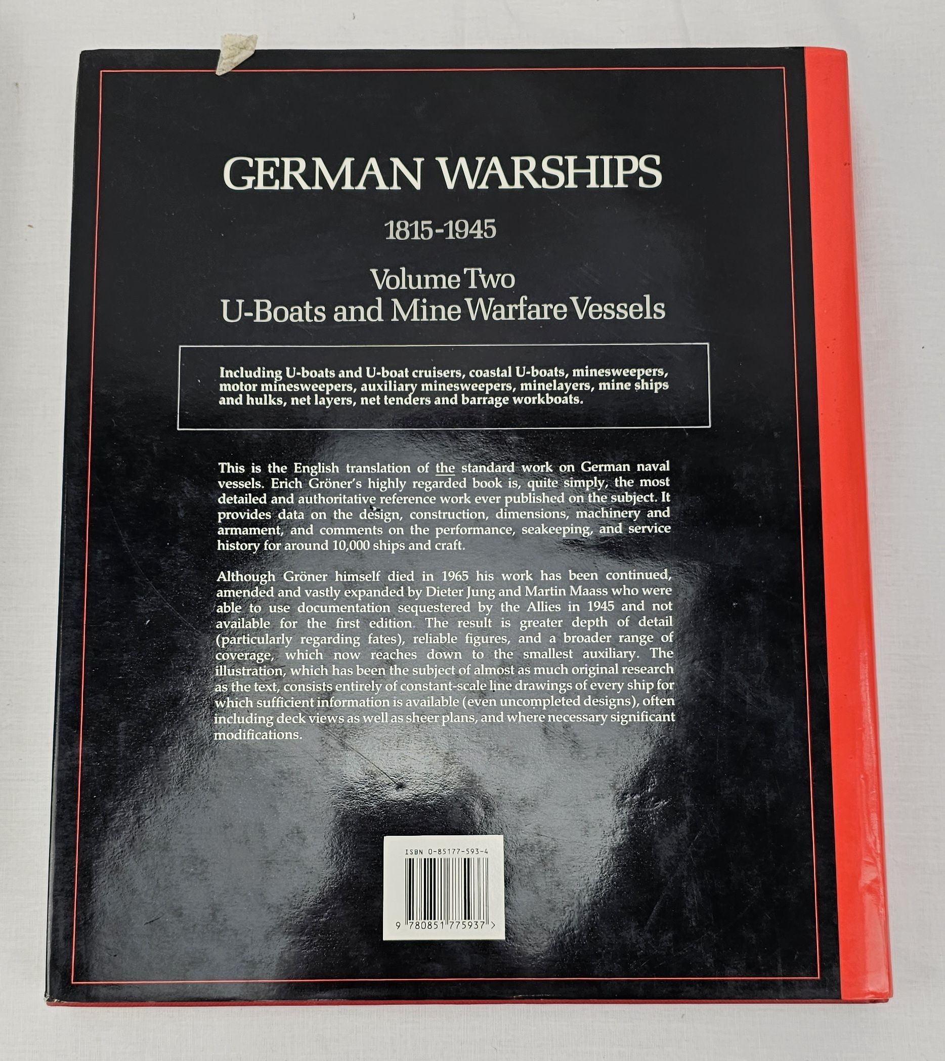 German Warships 1815-1945 by Erich Groner Vol 1 & 2 - Image 4
