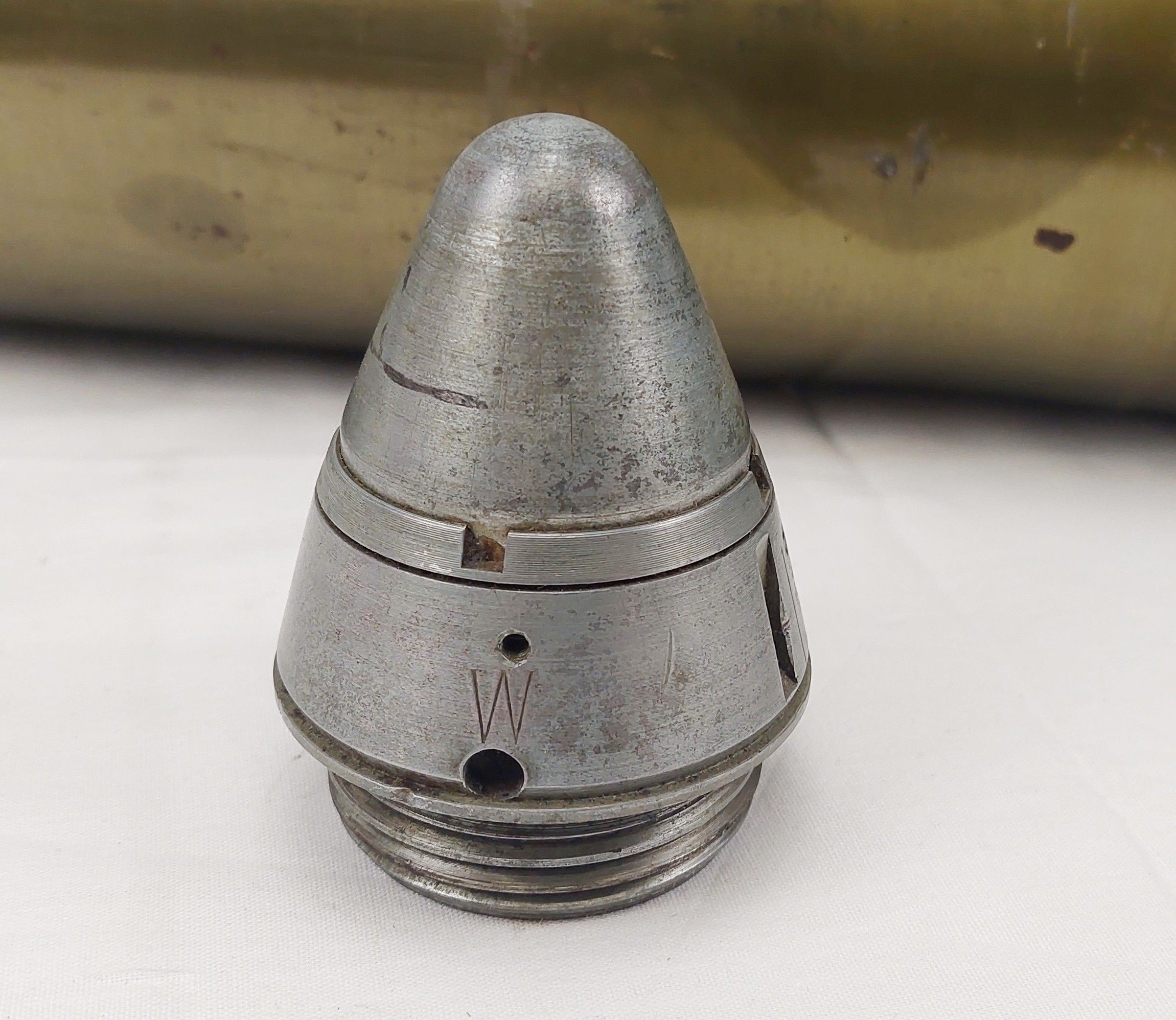 Inert 1941 German WW2 10.5 CM SKC 32M Naval Kriegsmarine Artillery Shell - Image 8