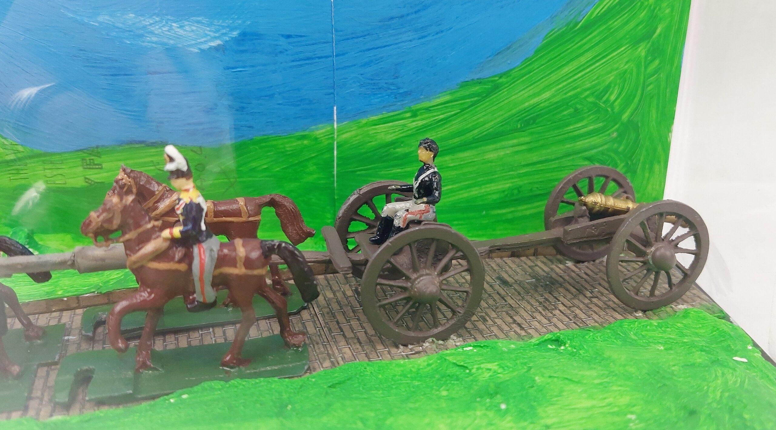 Cased Model of Napoleonic Artillery Train - Image 3