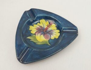 Moorcroft Hibiscus Pattern Ashtray