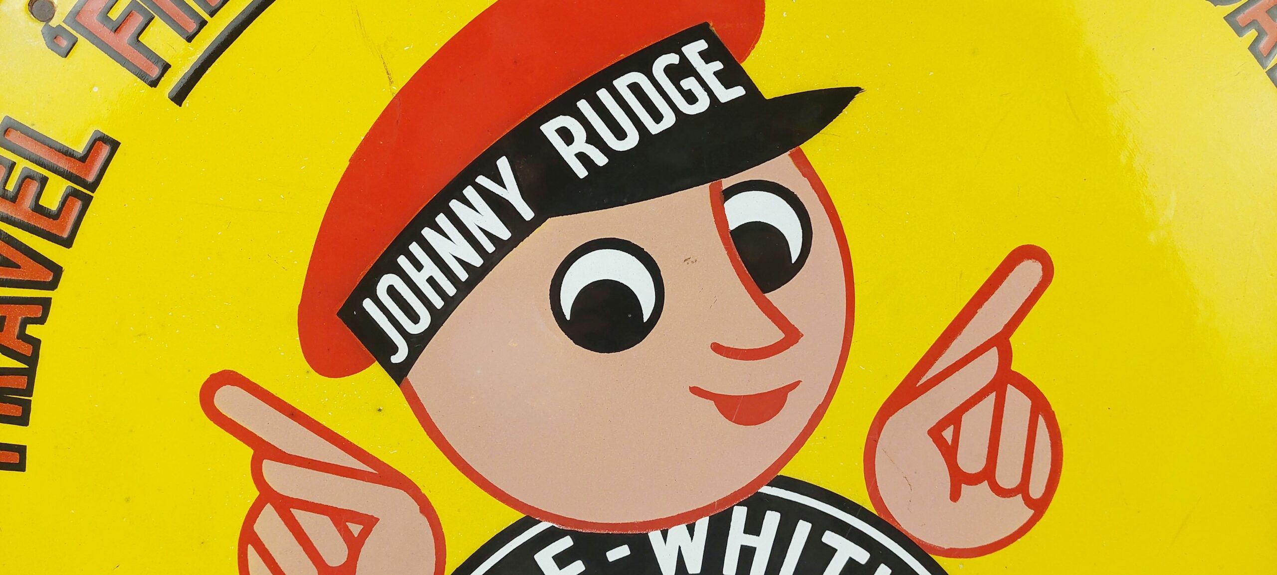 Johnny Rudge Rudge-Whitworth Bicycle Enamel On Metal Advertising Sign - Image 2